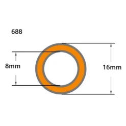 RRP Nº1 688 2RS Bushings Tool Bearings -Crank Wizard Sales rrp n 1 688 2rs bushings tool bearings 2