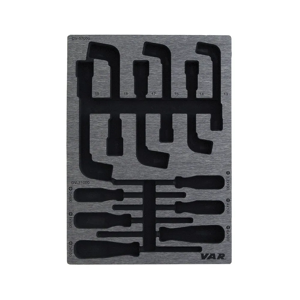 Var Screwdrivers/Socket Wrenches Tools Tray 3 Var Screwdrivers/Socket Wrenches Tools Tray